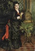 Pierre Renoir Woman with a Parrot(Henriette Darras) oil painting artist